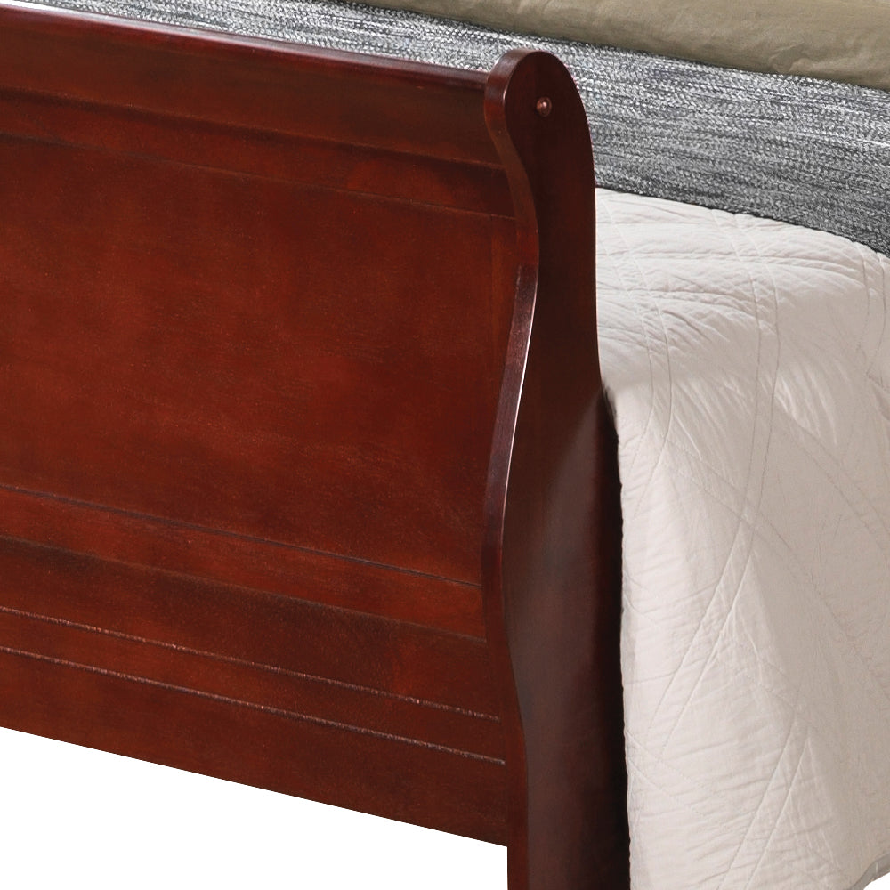 Elegant Cherry Queen Bed Frame