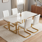 Modern Dining Chairs Set of 4, PU Leather