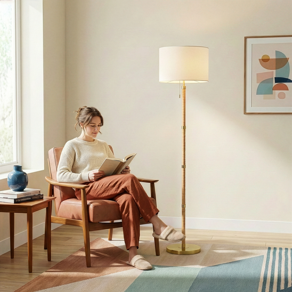 Stellar Metal Tube Floor Lamp