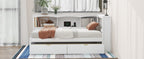 Twin Size Daybed with Two Storage Drawers and USB Ports