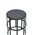 Ceramic Tile Side Table with Powder Coated Iron Frame