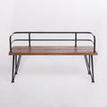 Zion Industrial Wood and Metal Bench