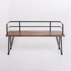 Zion Industrial Wood and Metal Bench