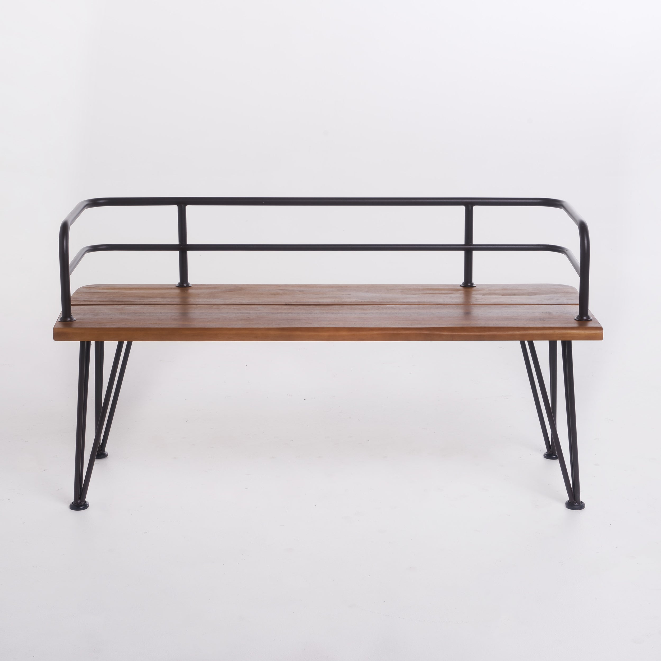 Zion Industrial Wood and Metal Bench