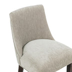 Beever Wood Chenille Counter Stool