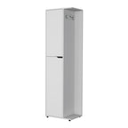 Harper Broom Cabinet With 2 Doors, 3 Shelves, And A Holder