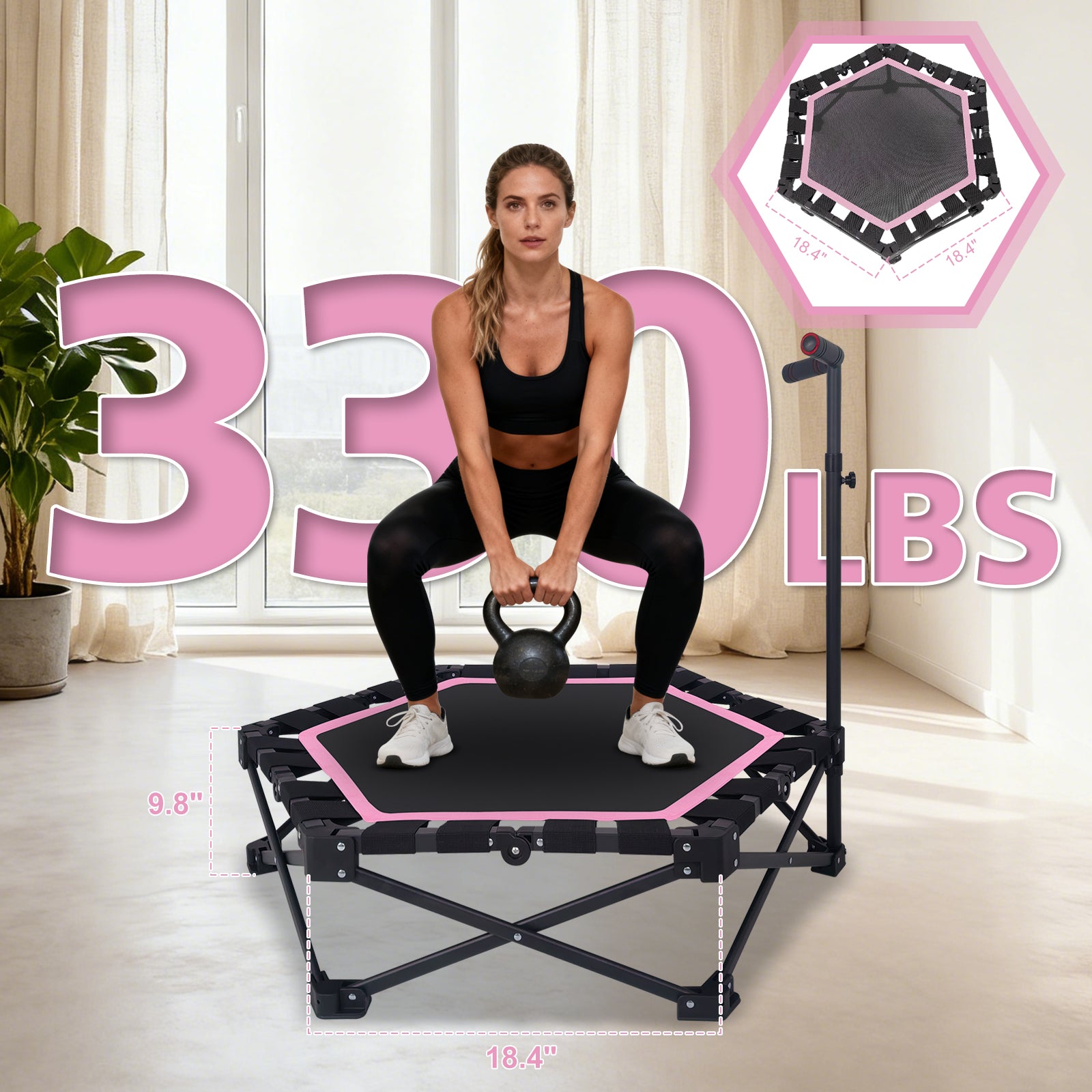 42" Foldable Mini Trampoline