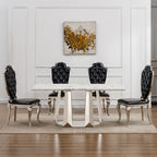 Marble Dining Table for 6 People