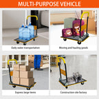 Flatbed Cart with 330lbs Heavy Duty Capacity