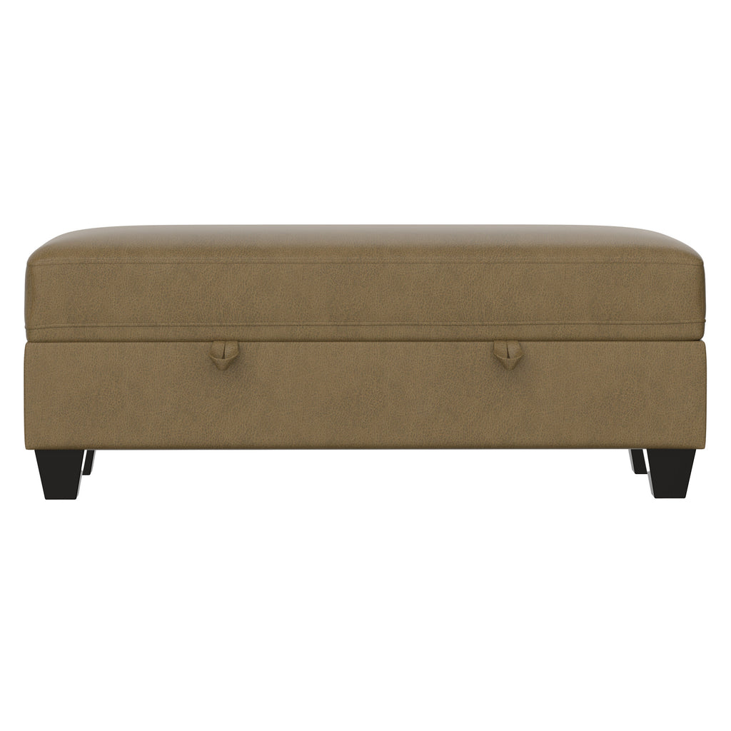 Brown Storage Ottoman
