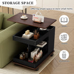 U-Can Adjustable End Table with Wheels