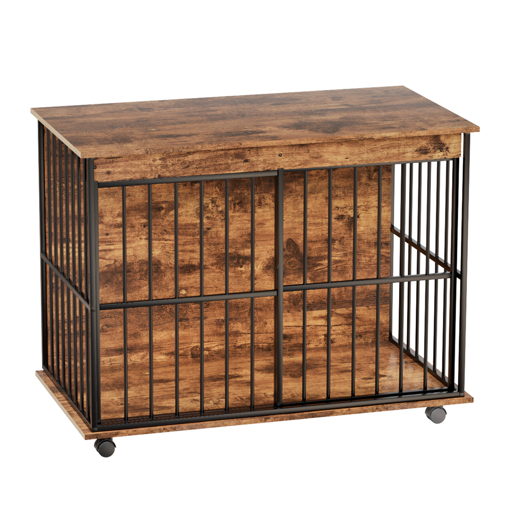 Wooden Dog Crate Furniture for Medium to Large Dogs