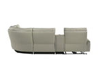 Jayke Top Grain Leather Match Power Motion Sectional Sofa