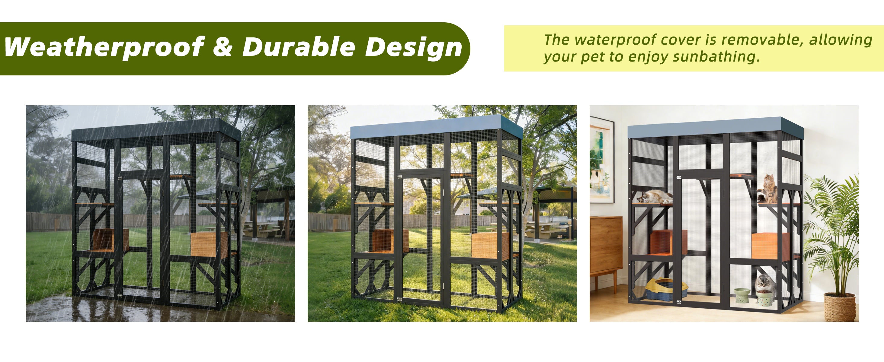 Premium Solid Wood Pet Enclosure