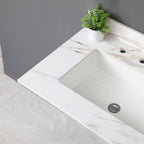 31 Inch Carrara Marble Vanity Top
