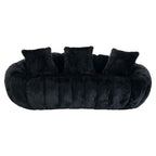 Floral-Shaped Ultra-Soft Faux Fur Sofa