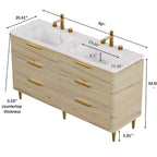 Amara 60'' Bathroom Vanity & Sinks