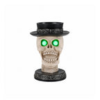 Halloween Skull Candle Holder with Glowing LED Lights