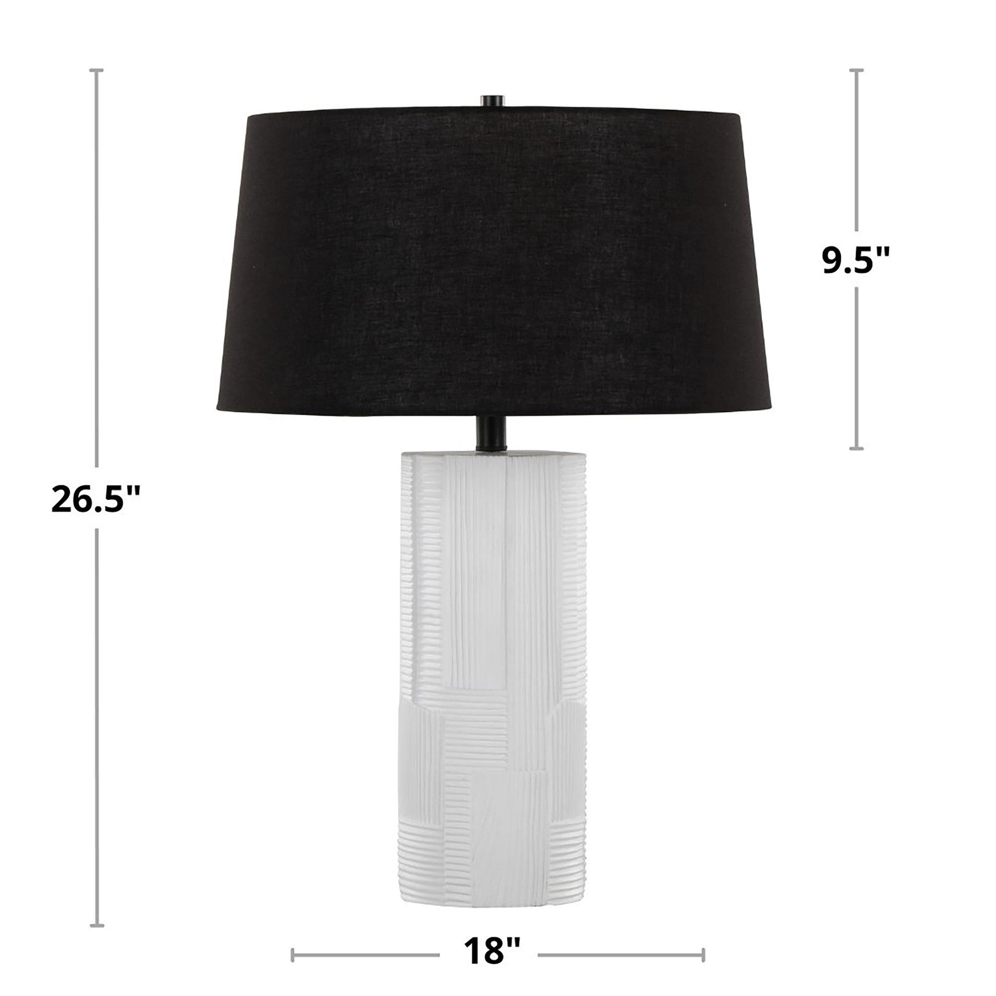 Petra 26" Contemporary Polyresin Table Lamp