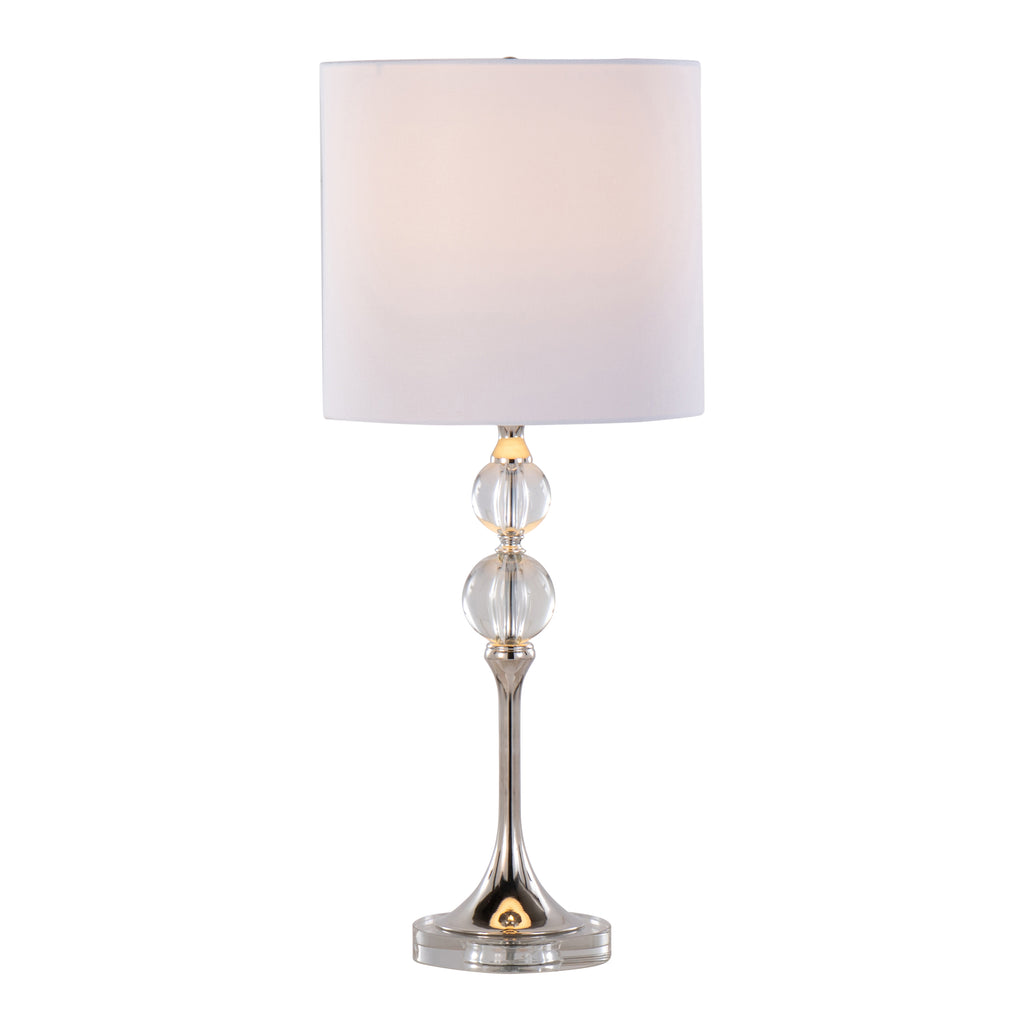 26" Contemporary Crystal Table Lamp