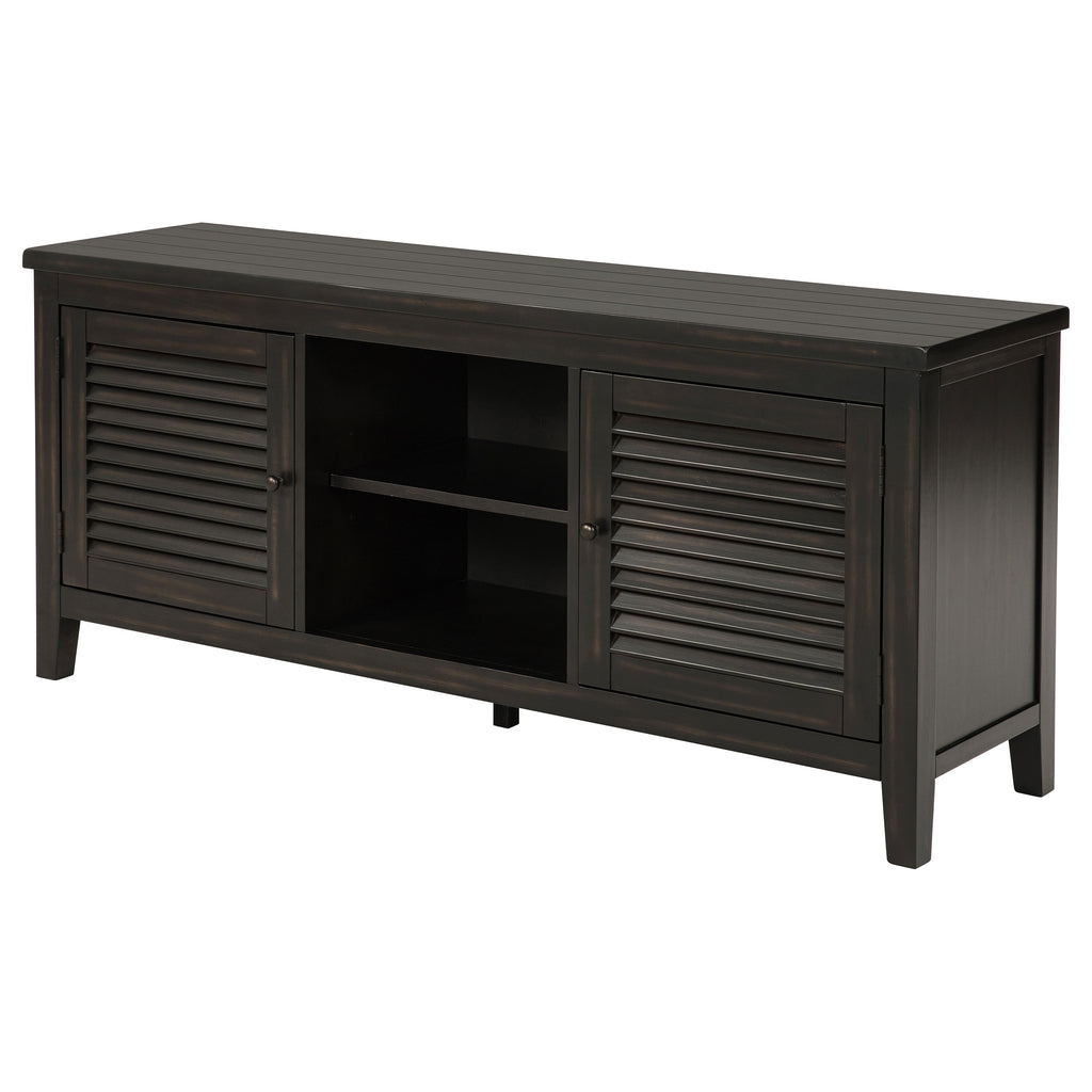 Sutter Distressed Java 2-Door TV Stand