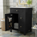 24-Inch Bathroom Vanity with Ceramic Sink