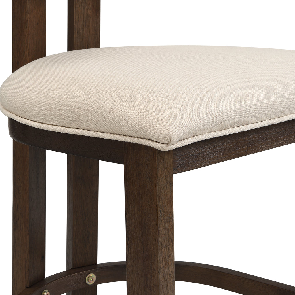 26" Counter Height Bar Stool, Upholstered Counter Stools (Set of 2)