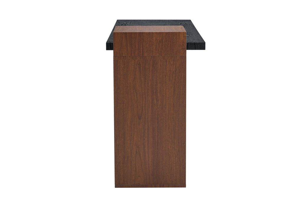 Modern Two-Tone Sofa Side Table
