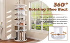 Rotating Shoe Rack Tower, 6-Tier Spinning Shoe Rack