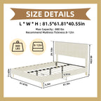 Modern Upholstered Bed Frame