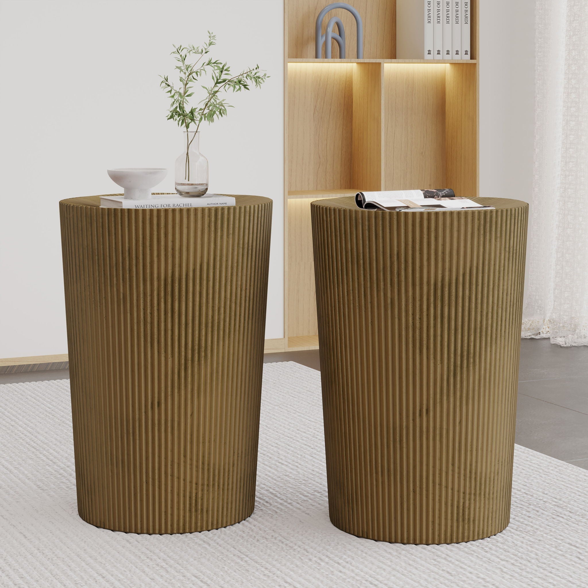 Langseth - Iron Sunburst Side Table Modern Design