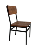 Set of 2 Assembled Commercial-Grade Farmhouse Style Dining Chairs