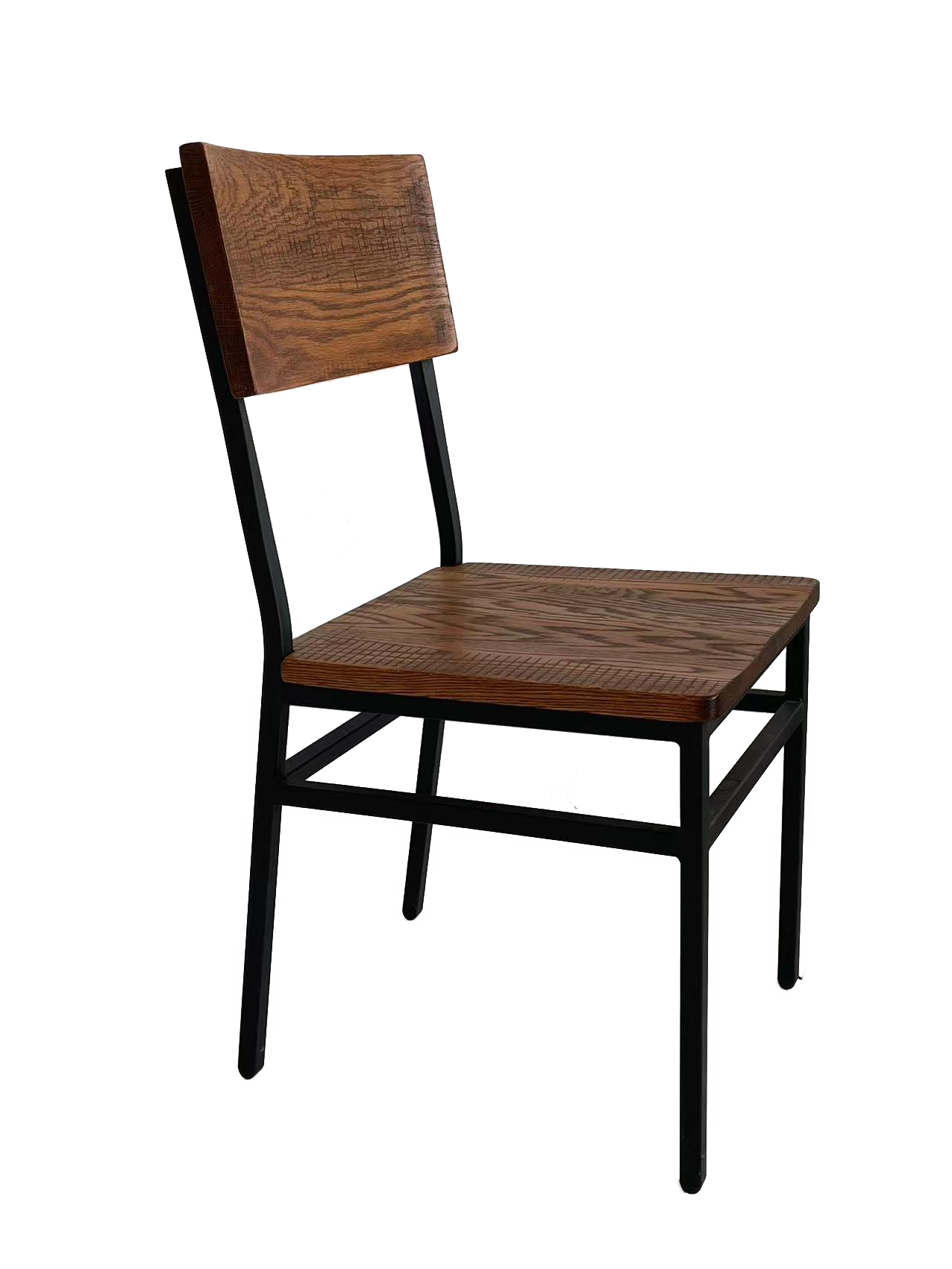 Set of 2 Assembled Commercial-Grade Farmhouse Style Dining Chairs