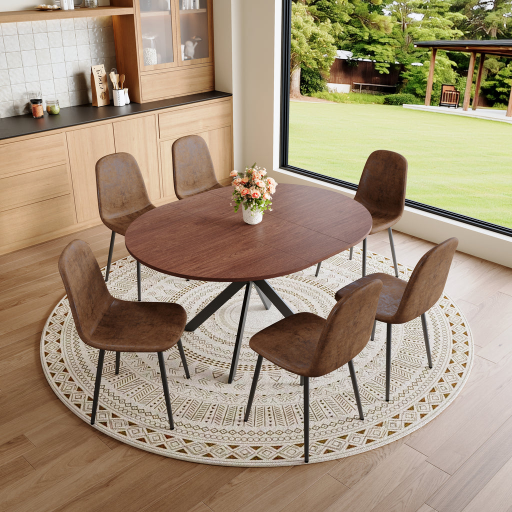 Extendable Round Dining Table (43" to 54")