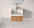 24" Bathroom Vanity with Sink - Modern Minimalist Design