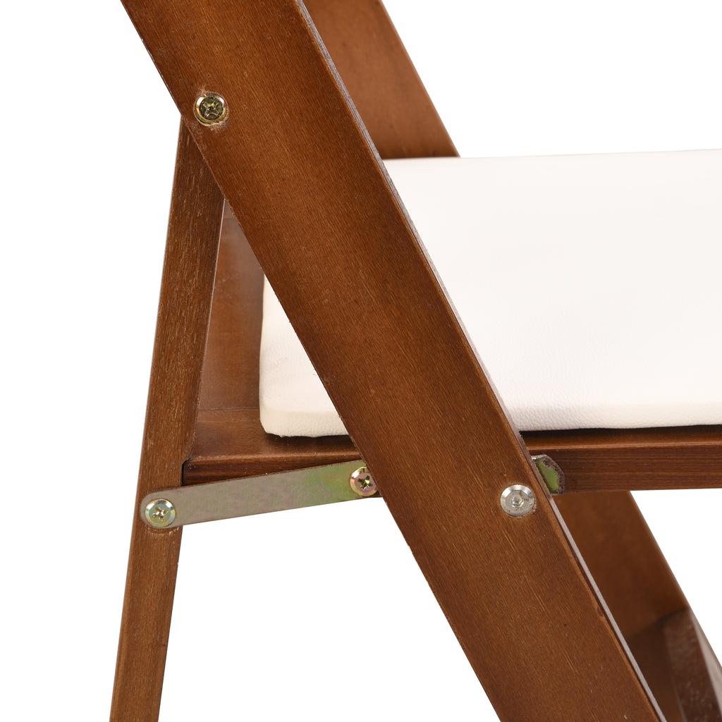 Upholstered Folding Chair Set (4PCS)