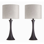 24" Contemporary Metal Table Lamp in Oil Rubbed Bronze