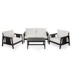 4-Pieces Outdoor Sofa Set with Cushions
