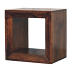 Solid Wood Solis California Side Table With Open Storage
