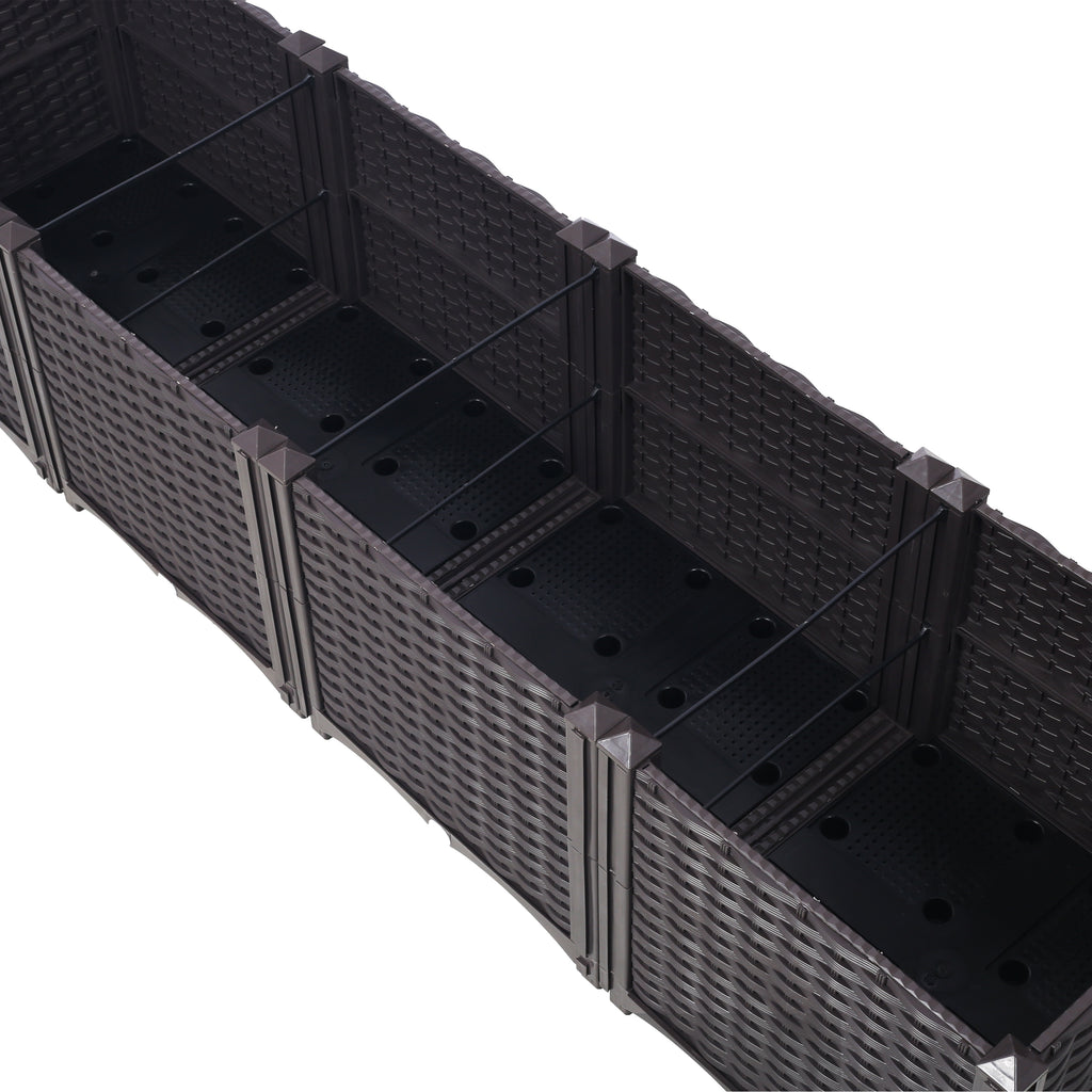 Deep Raised Garden Bed Plastic Planter Boxes