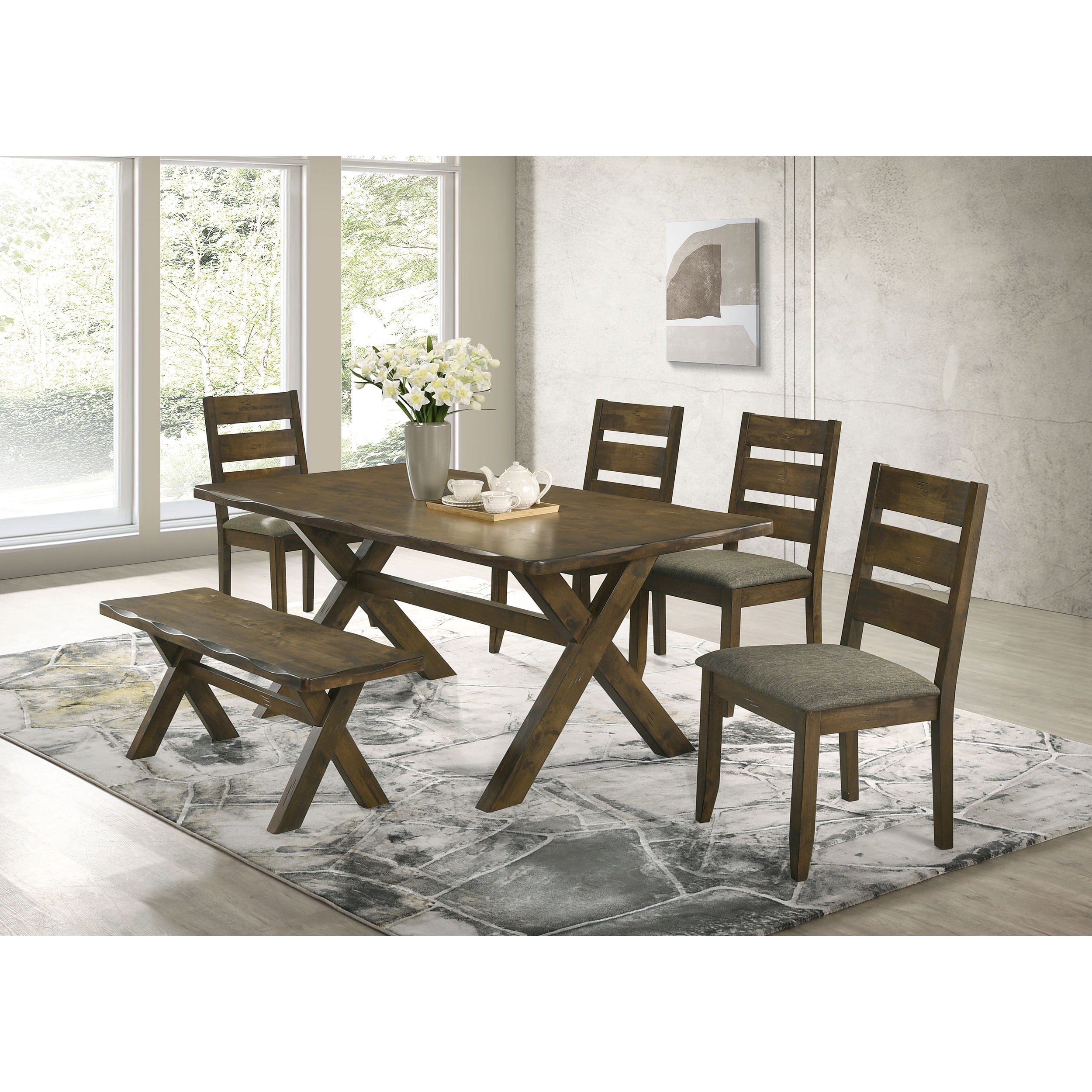 Knotty Nutmeg Dining Bench