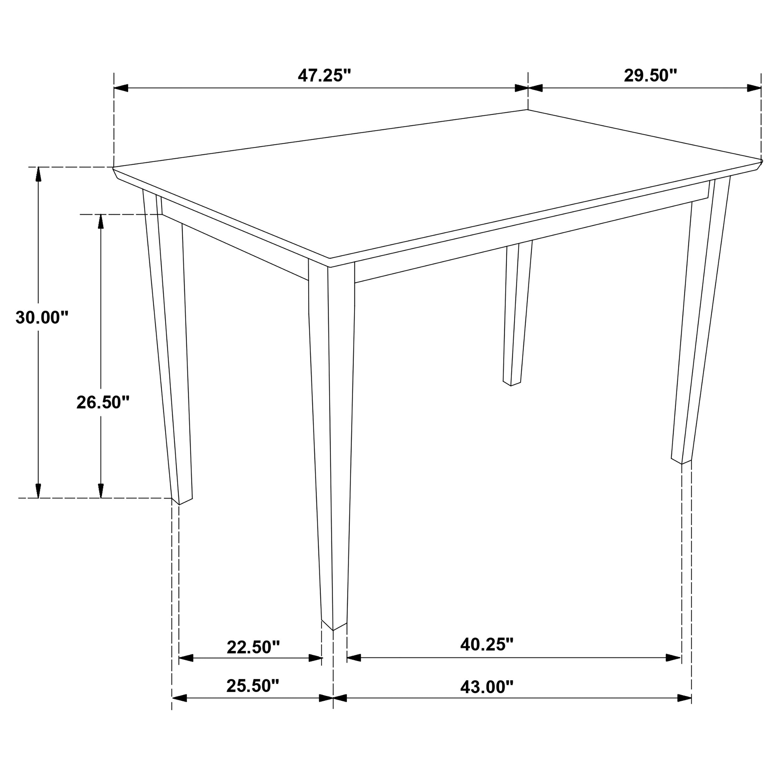 Stan Cappuccino 5-Piece Dining Set