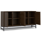 Banting 72 Inch Wide Solid Wood 4 Door Sideboard Buffet