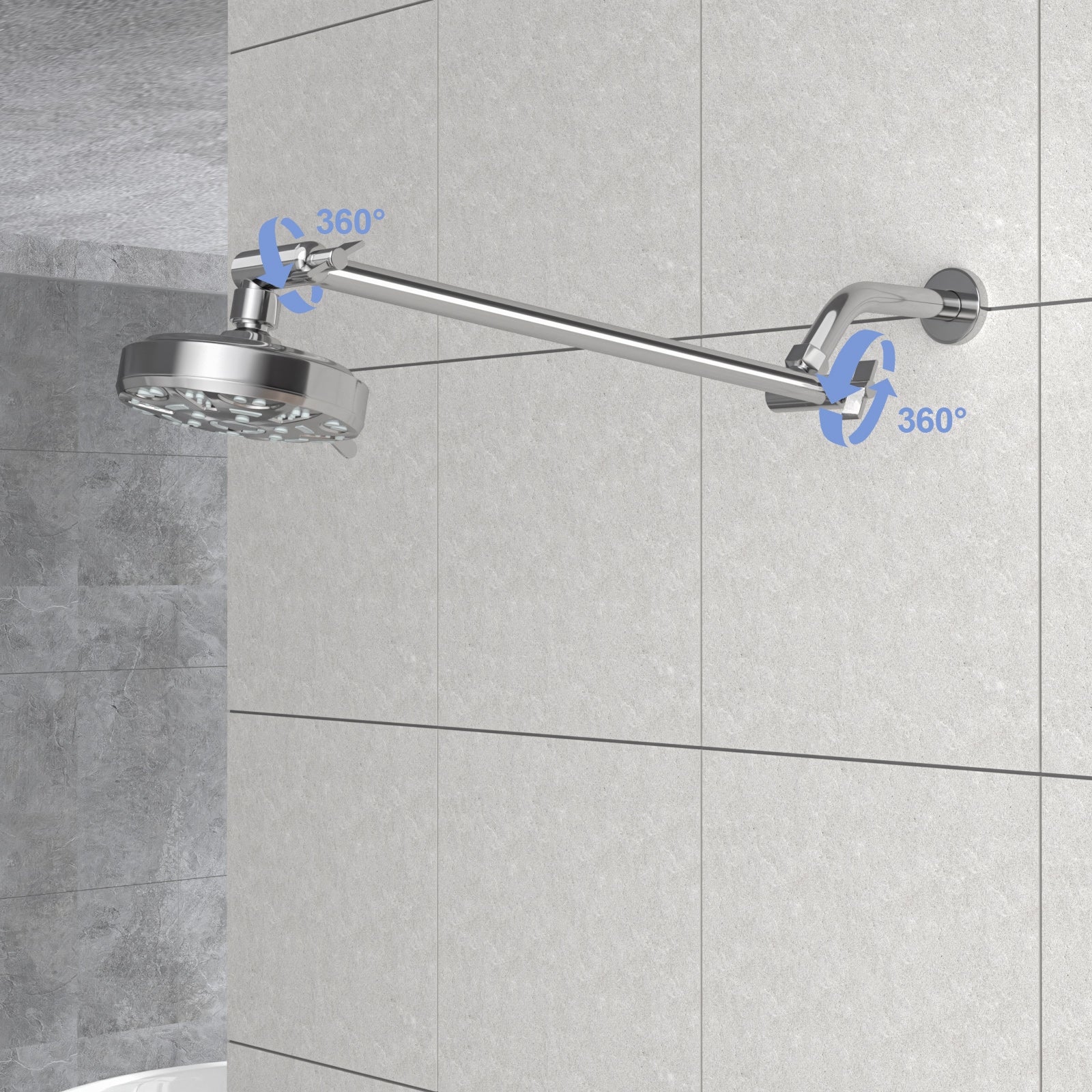 16-Inch Stainless Steel Shower Arm Extension