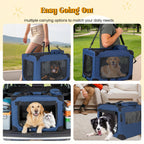 40" Soft Dog Crates Kennel with Mesh Windows