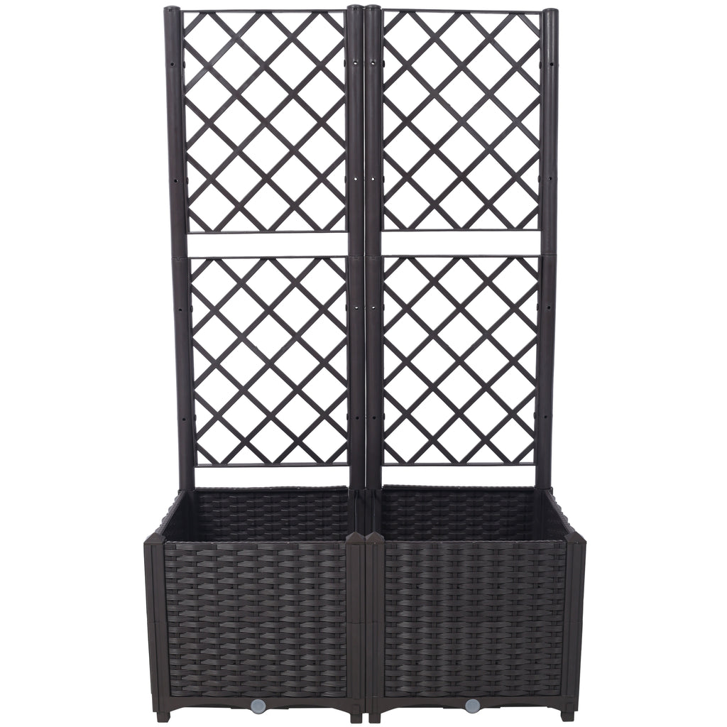 Poly Rattan Garden Planter