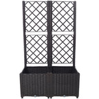 Poly Rattan Garden Planter