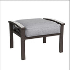 Set of 2 All-Weather 26” Width Metal Ottomans