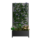 Metal Planter Box with Trellis