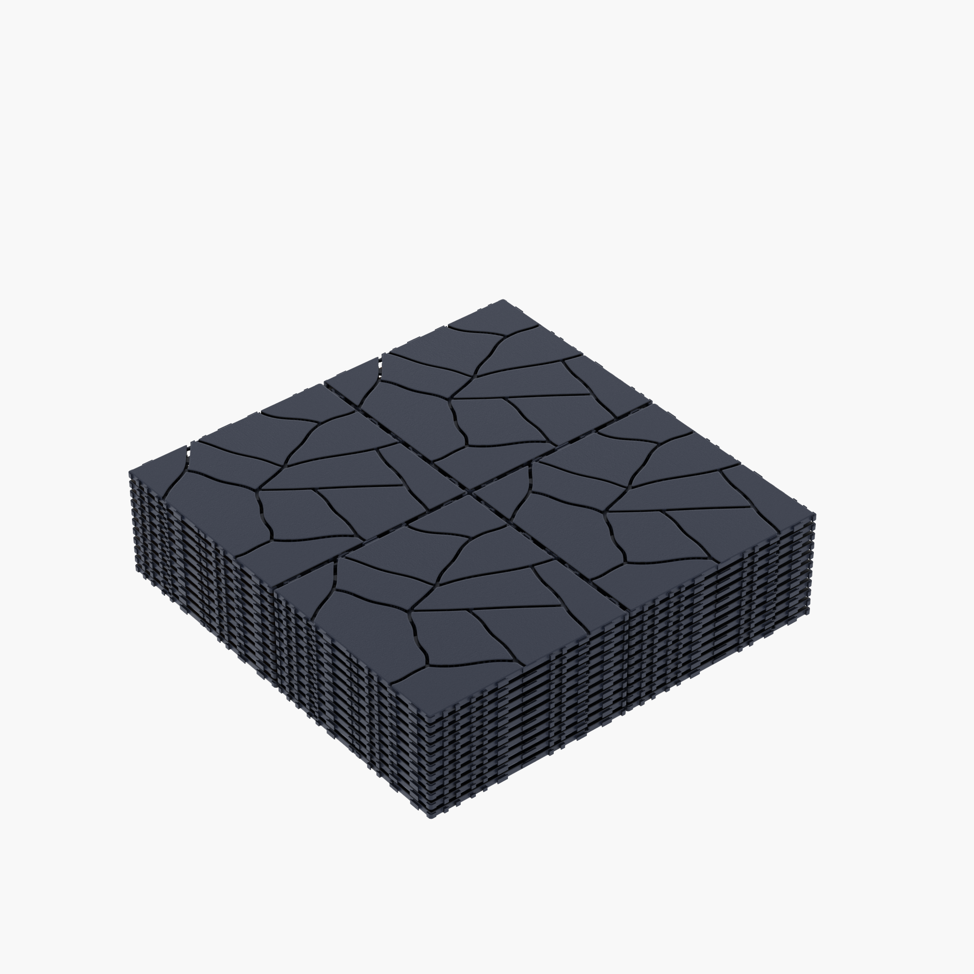 Stone Style 12" Patio Deck Tiles